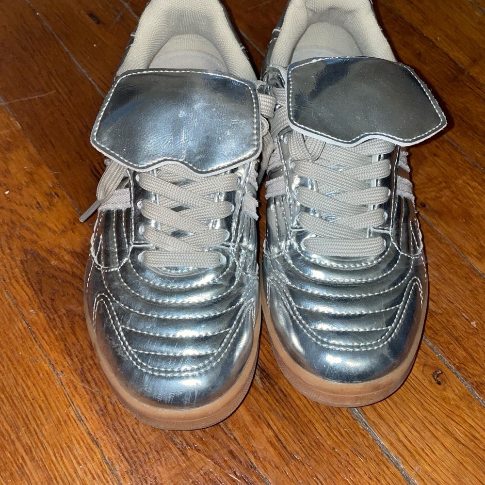 Steve Madden Silver Sneakers